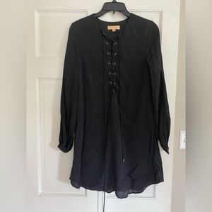 long sleeve black dress